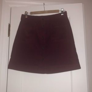 GAP corduroy button-down mini skirt - M
